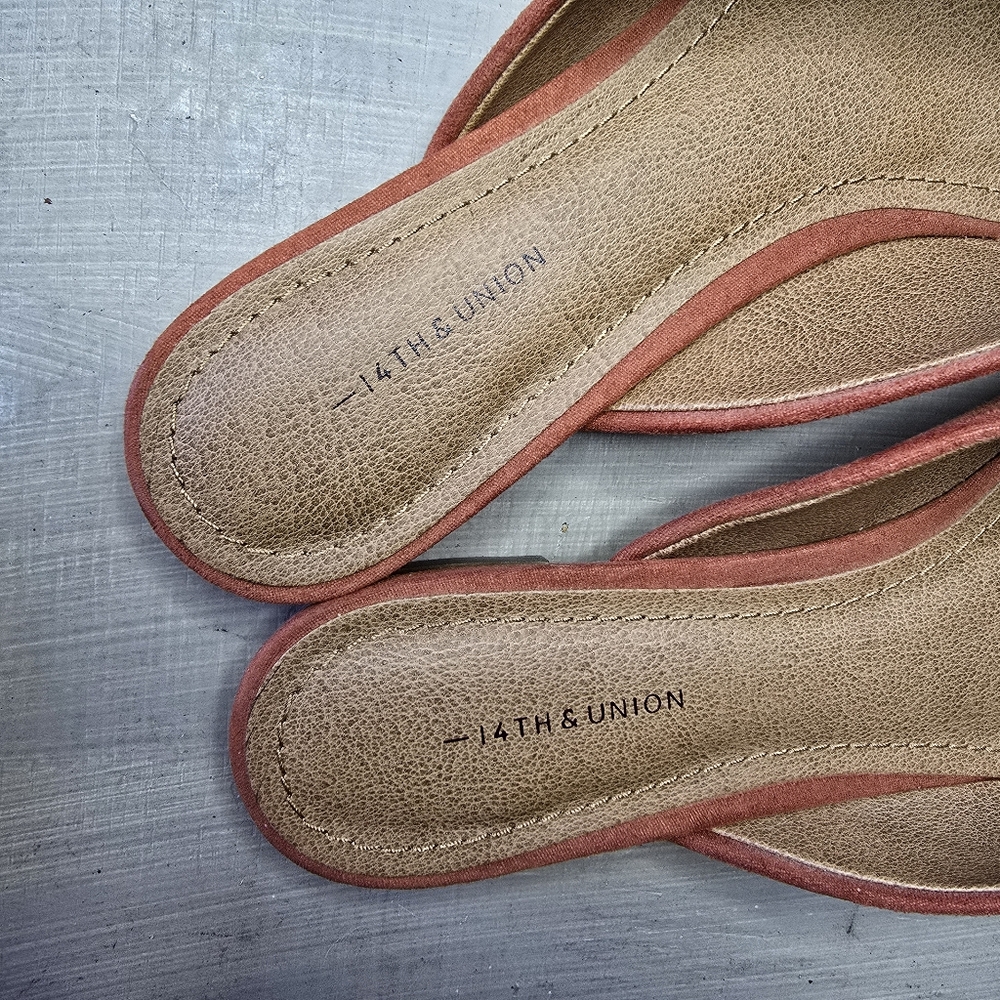 14th & Union Women's Rust Pointed Toe Mule Faux S… - image 7